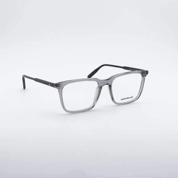 Montblanc MB0011O 013 Eyeglasses Shiny Grey 54mm Square Frame